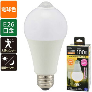 LEDd(100`/lÃZT[t/E26/12W/dF/1520 lm) OHM LDA12L-G-R52