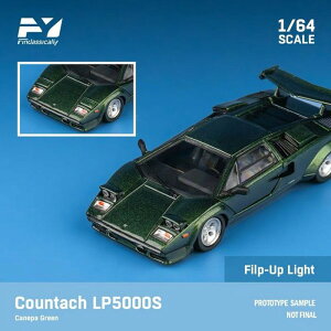 Finclassically 1/64 Countach LP5000S Canepa green with wing t[X^C FY64091