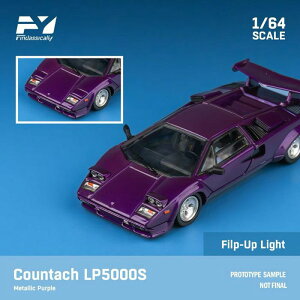 Finclassically 1/64 Countach LP5000S Metallic purple with wing t[X^C FY64092