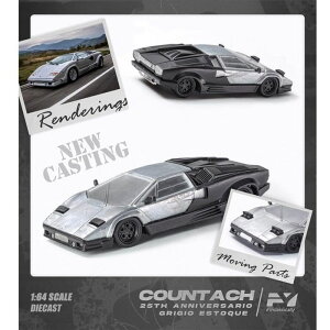 Finclassically 1/64 Countach 25th Anniversary Edition Silver t[X^C FY64008