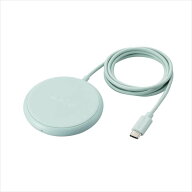 【代引不可】ワイヤレス充電器 Qi認証 5W 卓上 滑り止めパッド ケーブル一体 おくだけ充電 【 iPhone And…