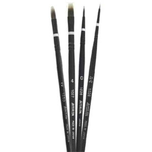 モデルアート特製 模型用インターロン筆 短軸フィルバート+基本筆3本付 モデルアート 4573322753306