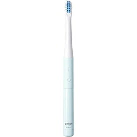 歯ブラシ 音波式電動歯ブラシ 乾電池式 丸ごと水洗い可 ブルー オムロン HT-B223-B