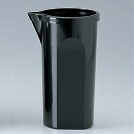 T型プラスチック水差し サイズ : 口径9×高さ17cm 入数 : 1 | 水差し みずさし ピッチャー おしゃれ スリム お茶 水さし プラスチック フラワーベース カラフェ ウォーターポット ポット ブラック 黒 雑貨 ウォーターピッチャー 業務用 シンプル 洗いやすい 容器