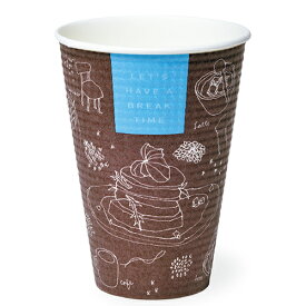 SMP-420E-2 ブレイクタイム サイズ : φ89.1×120mm(417ml) 入数 : 50使い捨てカップ 使い捨て容器 学園祭 紙コップ 紙カップ 紙 キャンプ アウトドア BBQ イベント デリバリー テイクアウト 出前 レジャー パーティ 屋台 業務用 使い捨て おしゃれ
