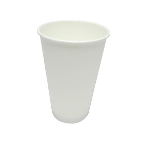 16オンス紙ホットカップ（白） サイズ : φ89.5×135.4H(mm)(500ml) 入数 : 800使い捨てカップ 使い捨て容器 学園祭 紙コップ 紙カップ 紙 キャンプ アウトドア BBQ イベント デリバリー テイクアウト 出前 レジャー パーティ 屋台 業務用 使い捨て
