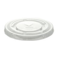 プラスチックカップ PETカップ用蓋 TAPS92F 平蓋ストロー穴あり 100入 使い捨て 業務用 サイズ：φ92×9m…
