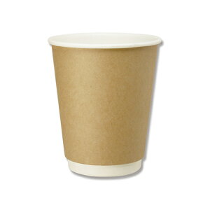 HEIKO 紙コップ 8オンス 口径80mm 1000個入り 二重断熱カップ クラフト サイズ : φ80×底径52mm×高さ95mm(280ml) 入数 : 1000テイクアウト ホット用 コーヒー カフェ 使い捨て イベント 紙コップ 紙カッ