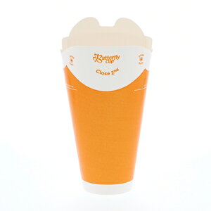 HEIKO バタフライカップ 16オンス (500ml) 700個入り 114mm口径 使い捨て 紙コップ コールド シングル オレンジサイズ :口径114×底径56×高166mm(500ml)入数 : 700テイクアウト ドリンク カフェ 使い捨て