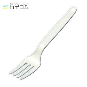 特大フォーク(白) バラ サイズ : 160mm 入数 : 2000 業務用 使い捨て カトラリー プラスチック バラ パスタ