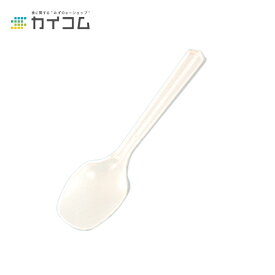 大スプーン(白) バラ サイズ : 130mm 入数 : 3000 プラスチック 使い捨て 業務用 カトラリー バラ デザート アイス かき氷