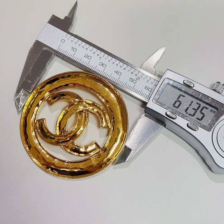 楽天市場】【中古】CHANEL シャネル ココマーク ラウンド ブローチ 