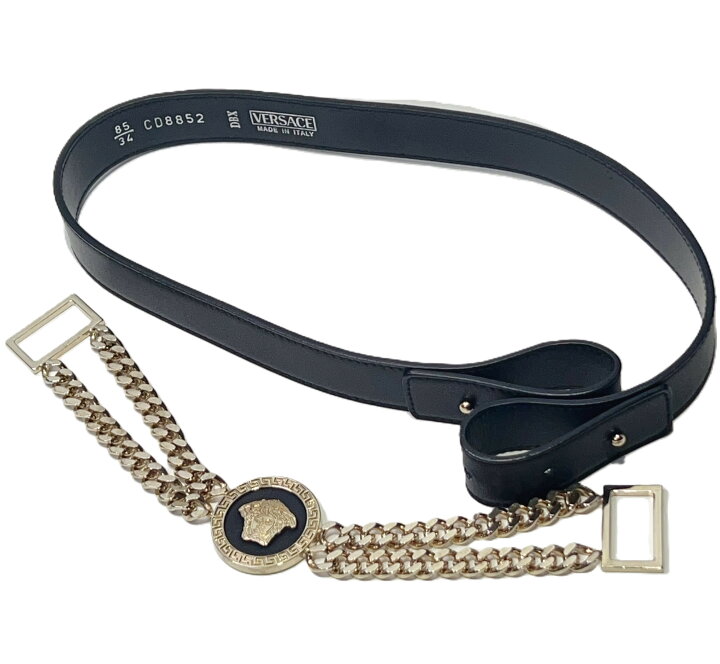 楽天市場】【中古】Versace ヴェルサーチ メデューサ チェーンベルト 