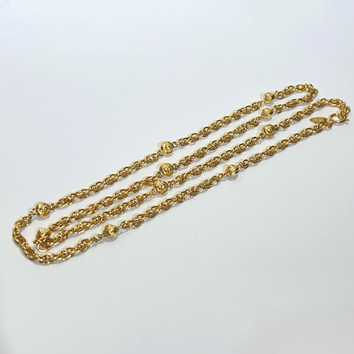 楽天市場】【中古】CHANEL シャネル ロング ネックレス ヴィンテージ 