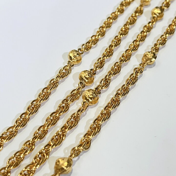 楽天市場】【中古】CHANEL シャネル ロング ネックレス ヴィンテージ 