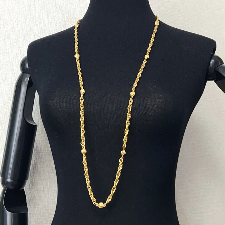 楽天市場】【中古】CHANEL シャネル ロング ネックレス ヴィンテージ 
