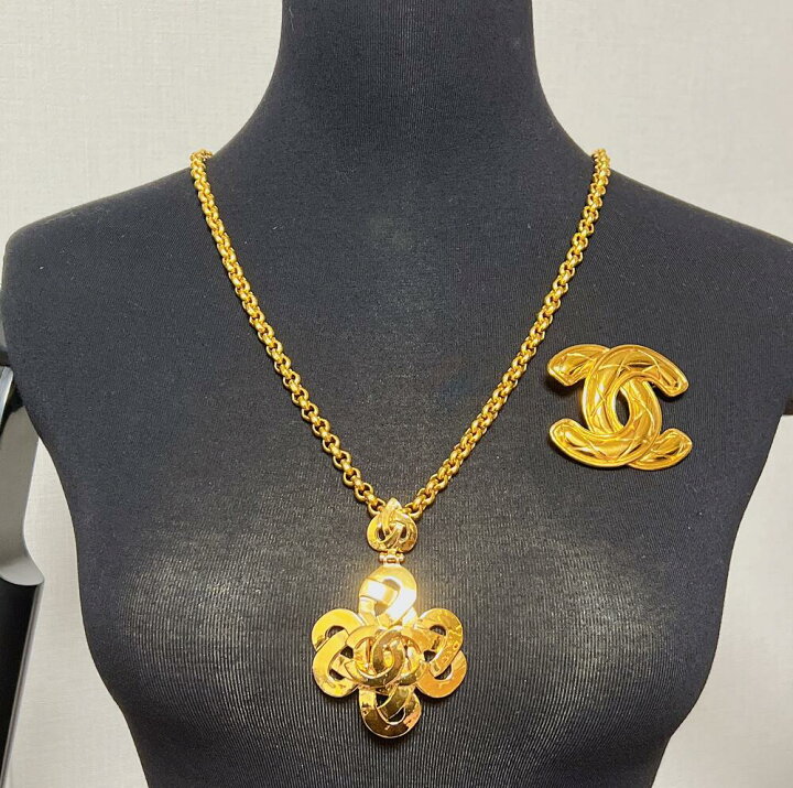 楽天市場】【中古】CHANEL シャネル ココマーク ウィーブ ネックレス 