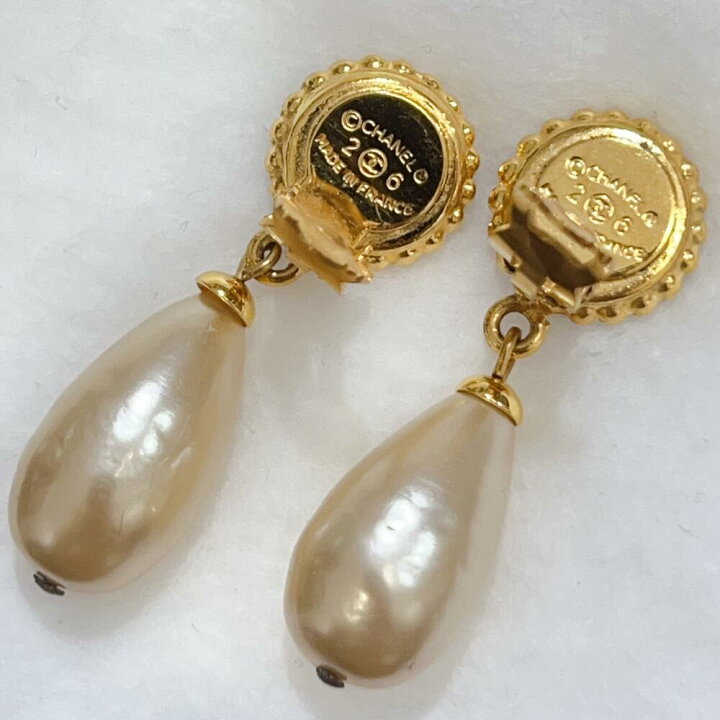 楽天市場】【中古】CHANEL シャネル クローバー フェィクパール 