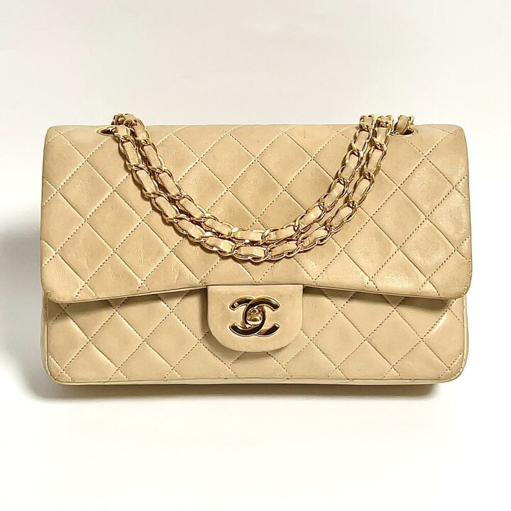楽天市場】【中古】CHANEL シャネル マトラッセ 25 Wフラップ チェーン  