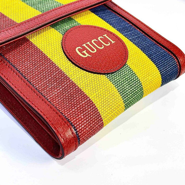 楽天市場】【中古】GUCCI グッチ バイアデラストライプ ショルダー 