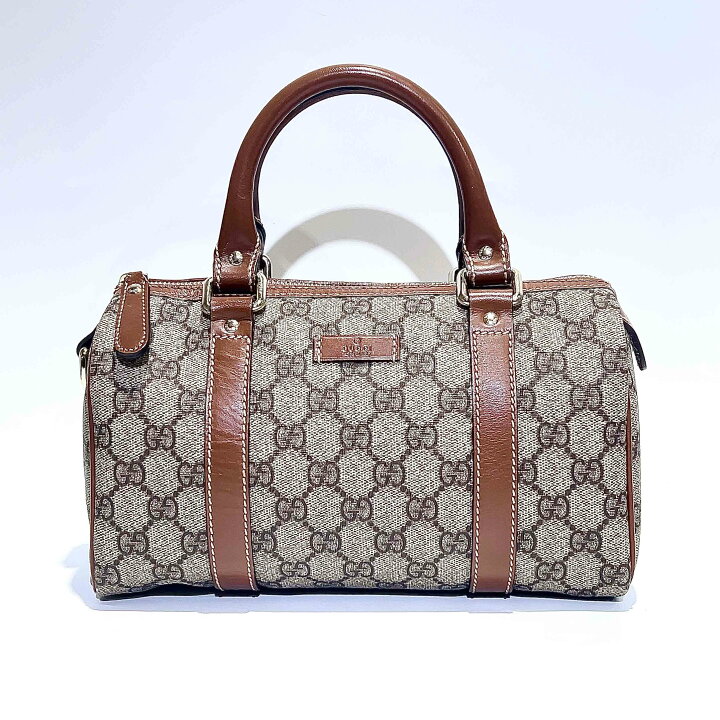 楽天市場】【中古】GUCCI グッチ GGスプリーム ミニボストン 