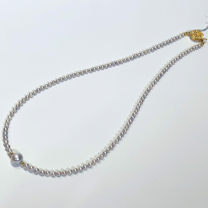 楽天市場】SV 天然 AKOYA アコヤ ナチュラル ベビーパール ネックレス 