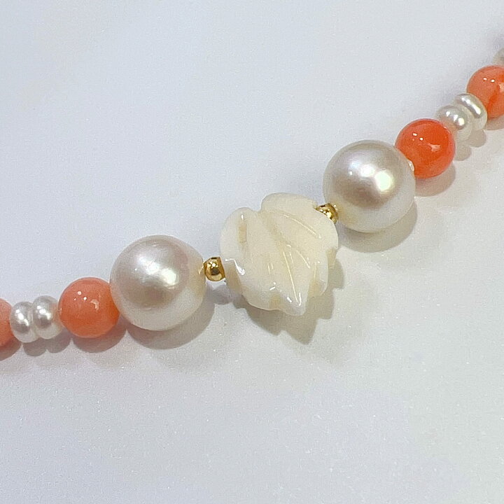 楽天市場】【中古】SV 天然 珊瑚 アコヤ 淡水 パール シェール 