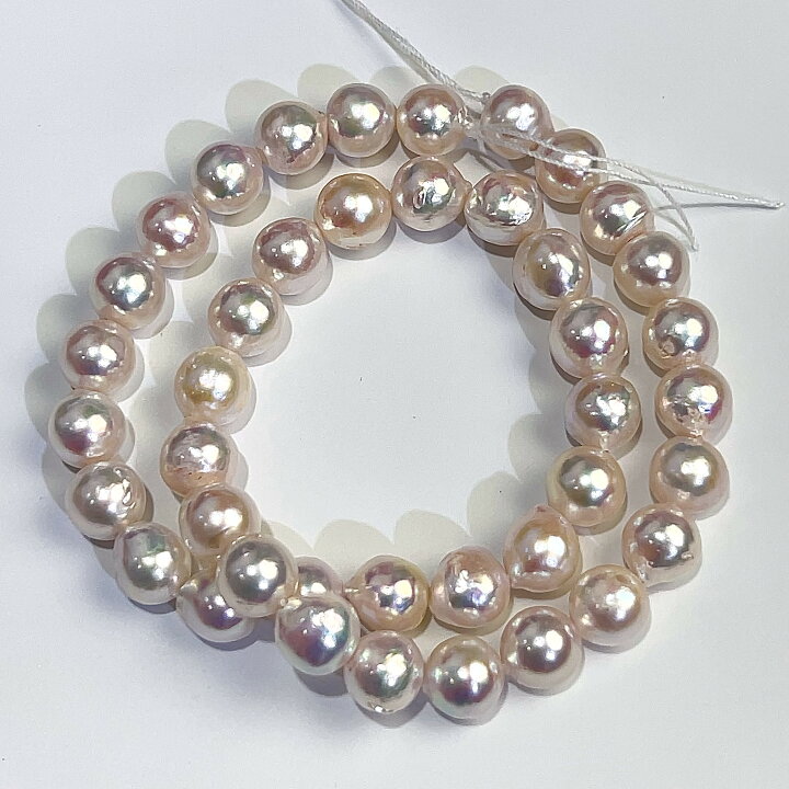 楽天市場】AKOYA アコヤ パール バロック ネックレス ルース 9−10mm 