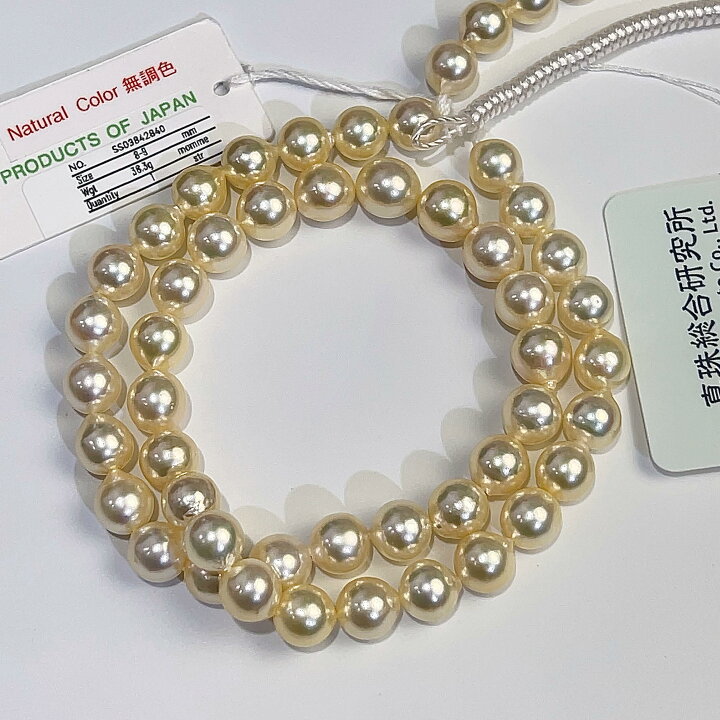 楽天市場】AKOYA ナチュラル 無調色 アコヤ パール ネックレス ルース  