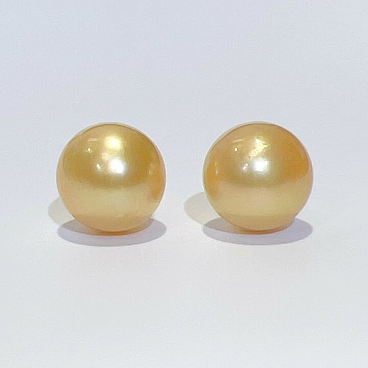 楽天市場】【中古】K18 天然 白蝶 南洋 パール ピアス 12.5mm ゴールド 