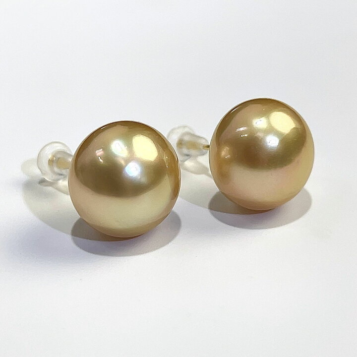 楽天市場】K18 白蝶 南洋 ゴールド パール ピアス 13.7mm 6.5g 天然 本 