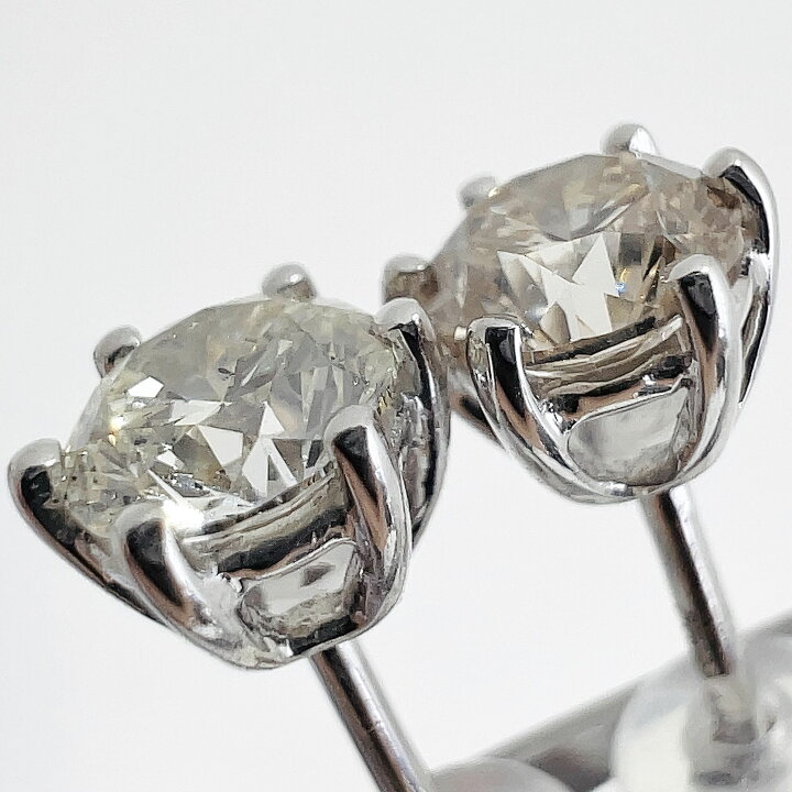 楽天市場】Pt900 天然 ハート＆キューピット ダイヤモンド ピアス 1.2g 