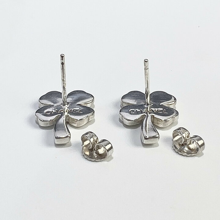 楽天市場】【中古】CHANEL シャネル SV 925 四つ葉 ピアス シルバー 