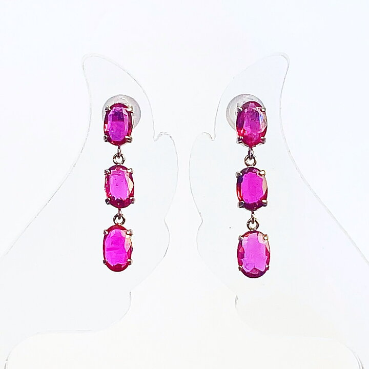 楽天市場】【中古】Pt900 天然 ルビー ピアス R1.26/1.26ct 鑑別書 
