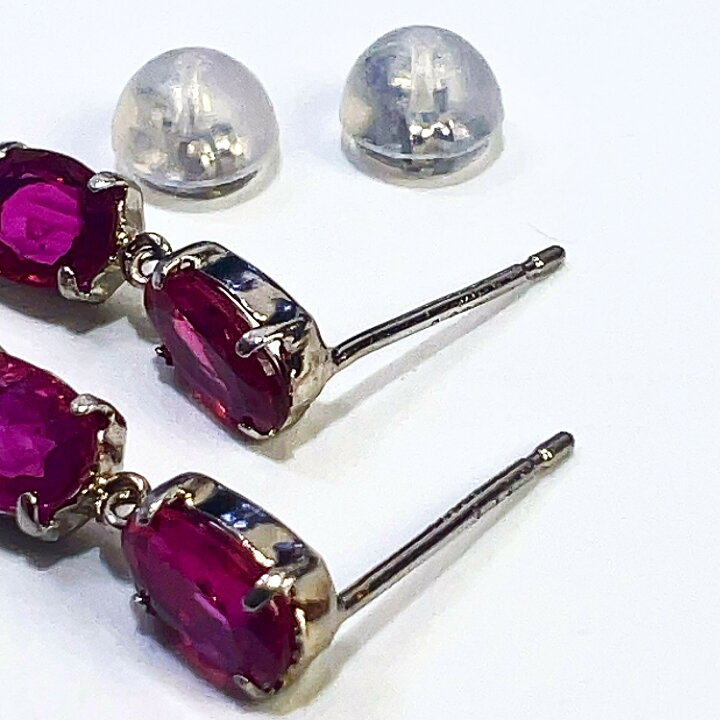 楽天市場】【中古】Pt900 天然 ルビー ピアス R1.26/1.26ct 鑑別書 