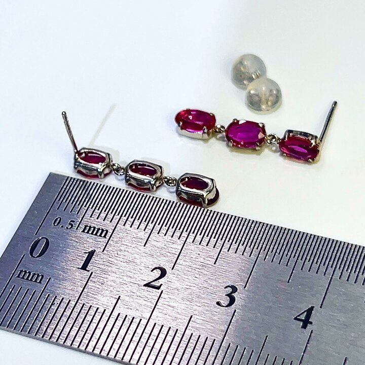 楽天市場】【中古】Pt900 天然 ルビー ピアス R1.26/1.26ct 鑑別書 