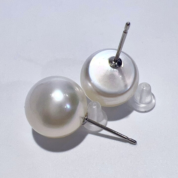 楽天市場】Pt900 天然 白蝶 南洋 パール ピアス 11.3mm 4.6g 本真珠 