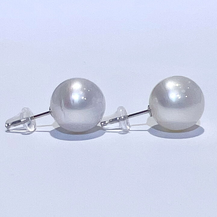 楽天市場】Pt900 天然 白蝶 南洋 パール ピアス 11.1mm 4.2g 本真珠 