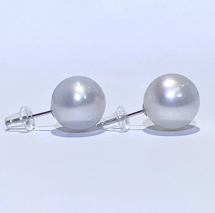 楽天市場】Pt900 天然 白蝶 南洋 パール ピアス 11.2mm 4.3g 本真珠 