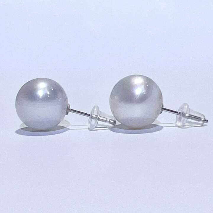 楽天市場】Pt900 天然 白蝶 南洋 パール ピアス 11.2mm 4.3g 本真珠 