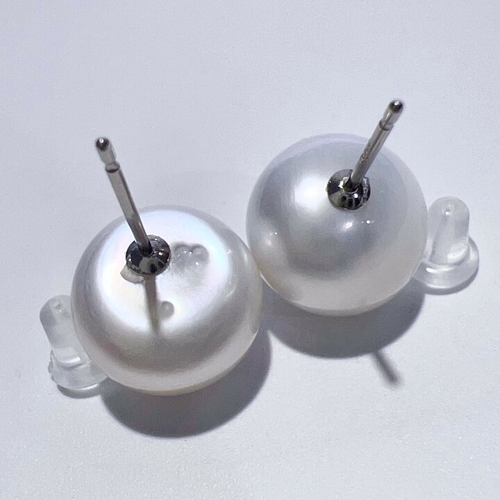 楽天市場】Pt900 天然 白蝶 南洋 パール ピアス 11.2mm 4.3g 本真珠 