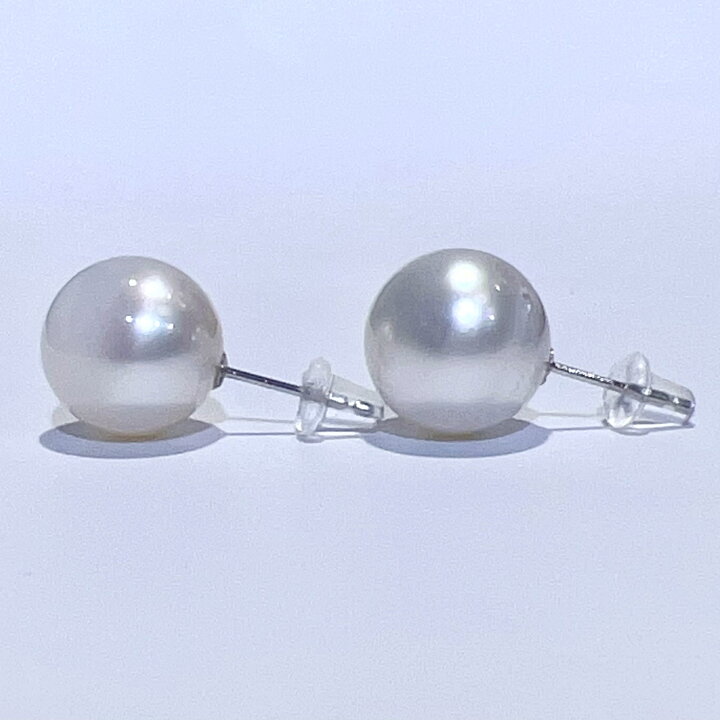 楽天市場】Pt900 天然 白蝶 南洋 パール ピアス 12.2mm 5.4g 本真珠 