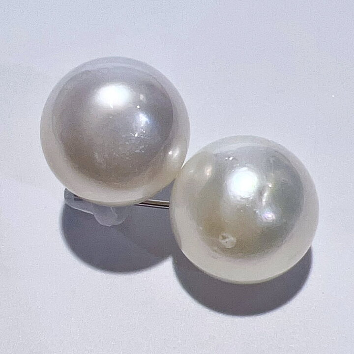 楽天市場】Pt900 天然 白蝶 南洋 パール ピアス 12mm 5.2g 本真珠 