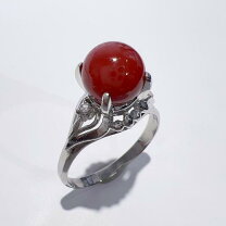 楽天市場】中古 珊瑚（サイズ（指輪）15号）（ジュエリー 