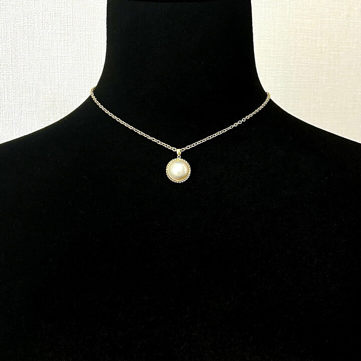 楽天市場】【中古】K18 天然 マベパール ネックレス ペンダントトップ 