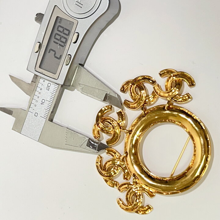 楽天市場】【中古】CHANEL シャネル 5連 ココマーク フープ ブローチ 