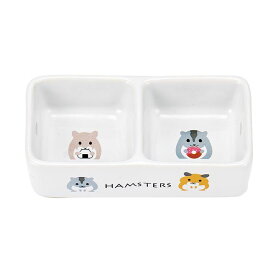 （まとめ） ハムちゃんのダブル食器 1個 （ペット用品・小動物用） 【×3セット】【代引不可】