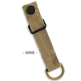 〔2個セット〕 MOLLE ロック ストラップ 12.5×2.5cm コヨーテ ポリエステル ミリタリーグッズ タクティカルグッズ アウトドア
