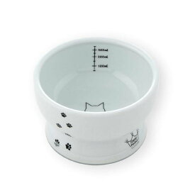 （まとめ）猫壱ハッピーダイニング 脚付ウォーターボウル 猫柄 シリコン付き（ペット用品）【×30セット】【代引不可】