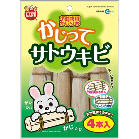 （まとめ）マルカン かじってサトウキビ 4本入 ハムスターフード 【×5セット】【代引不可】